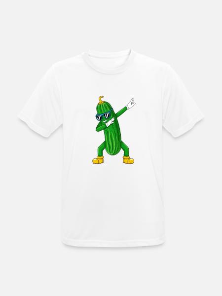 Dabbing Gurke Dab Tanz Geschenk Geburtstag - Männer T-Shirt atmungsaktiv - Weiß