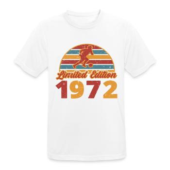 Football player Footballer's birthday 1972 - Men's Breathable T-Shirt - white - Front - AI Model Male 185 dark (185cm)