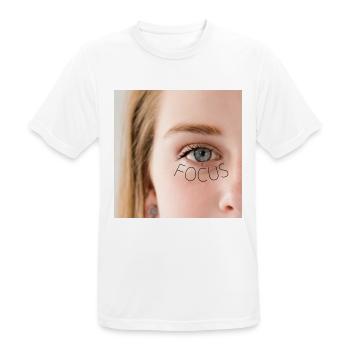 Focus girl - T-shirt respirant Homme - blanc - Devant - AI Model Male 185 dark (185cm)