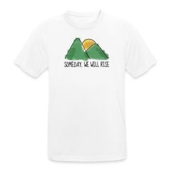 Gebirge - Männer T-Shirt atmungsaktiv - Weiß - Vorne - AI Model Male 185 dark (185cm)
