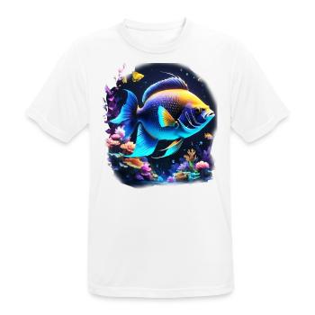 Skalar - Männer T-Shirt atmungsaktiv - Weiß - Vorne - AI Model Male 185 dark (185cm)