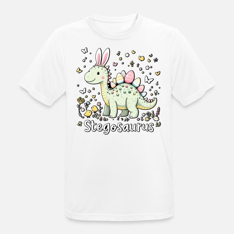 Stegosaurus - Men's Breathable T-Shirt - white