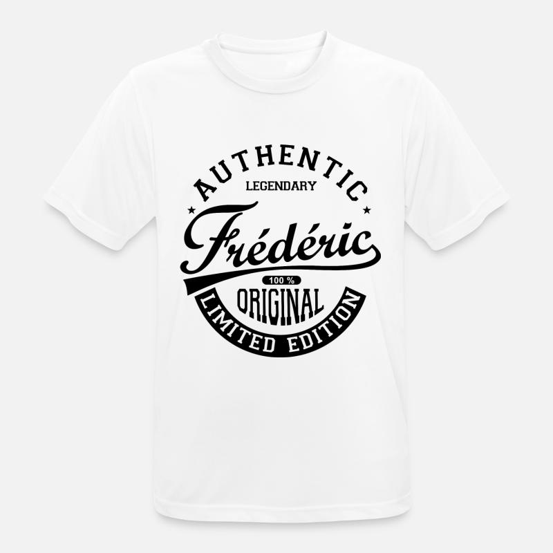 Frederic gift personalized tshirt Frederic - Men's Breathable T-Shirt - white