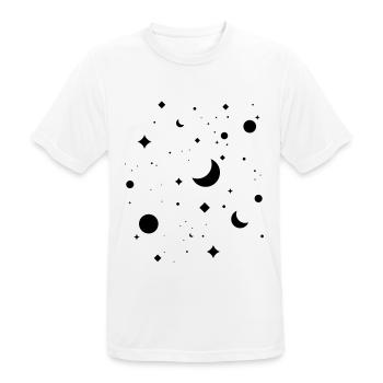 Sternenhimmel - Männer T-Shirt atmungsaktiv - Weiß - Vorne - AI Model Male 185 dark (185cm)