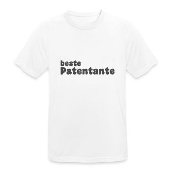 beste Patentante - Männer T-Shirt atmungsaktiv - Weiß - Vorne - AI Model Male 185 dark (185cm)