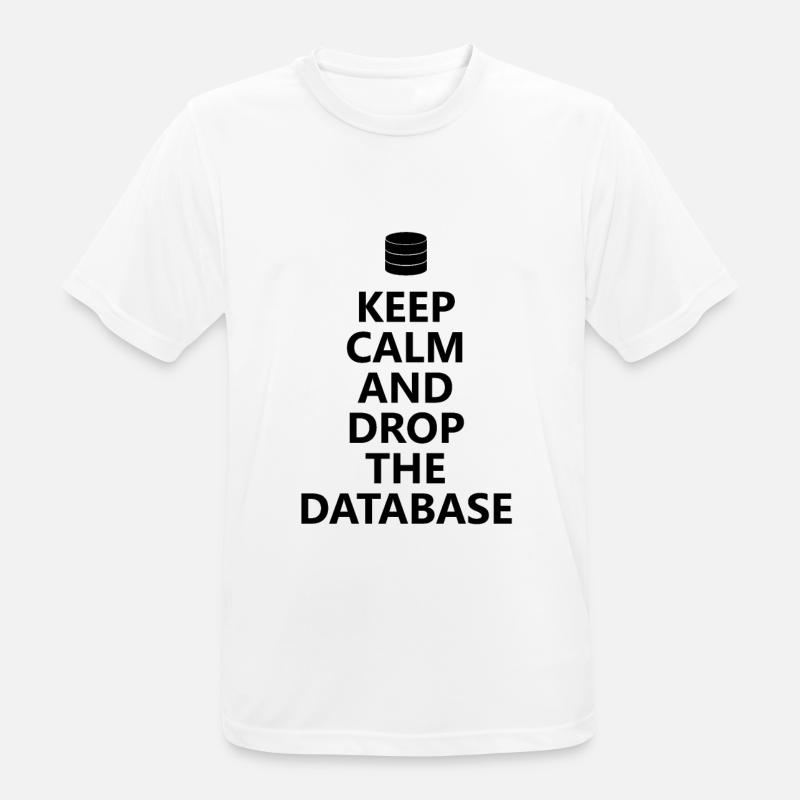 Database admin - keep calm - Men's Breathable T-Shirt - white