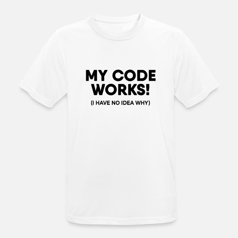 Programmer - My code works - Men's Breathable T-Shirt - white