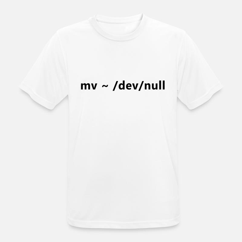 Linux Admin Gefährliche Linux Commands - Männer T-Shirt atmungsaktiv - Weiß
