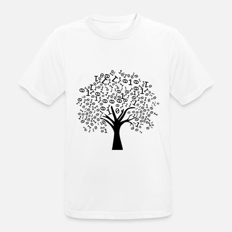 Programmer Binary Tree - Men's Breathable T-Shirt - white
