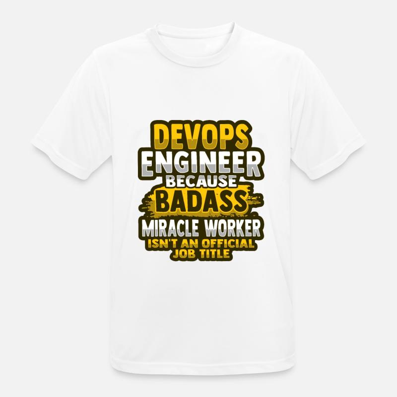Devops Sys-Admin Developer - Men's Breathable T-Shirt - white