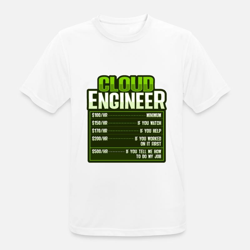 Cloud Administrator Cloud Devops - Men's Breathable T-Shirt - white