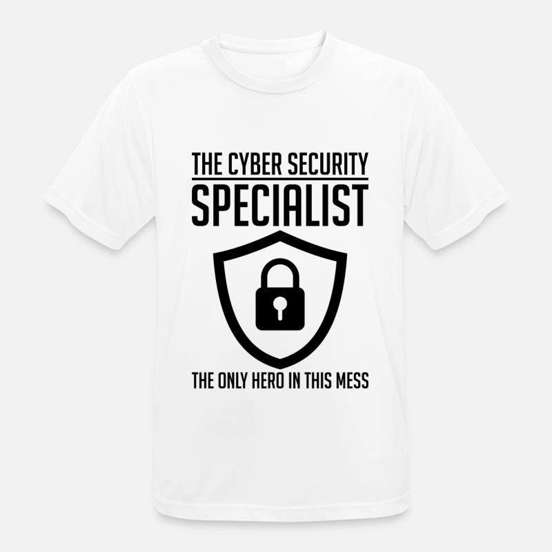 Cybersecurity Computer Security Cybersecurity - Men's Breathable T-Shirt - white