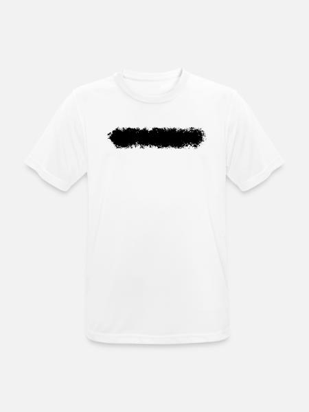 Pinselstrich Balken Strich Farbfleck - Männer T-Shirt atmungsaktiv - Weiß