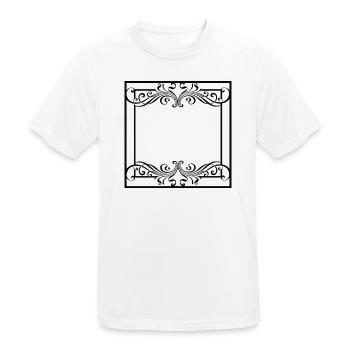 Beautiful frame for women ornaments - Men's Breathable T-Shirt - white - Front - AI Model Male 185 dark (185cm)