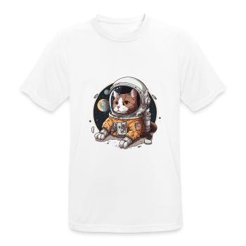 Kosmisches Abenteuer - Männer T-Shirt atmungsaktiv - Weiß - Vorne - AI Model Male 185 dark (185cm)
