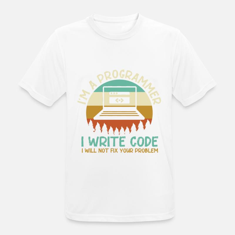 Programmeur Code Codage - T-shirt respirant Homme - blanc