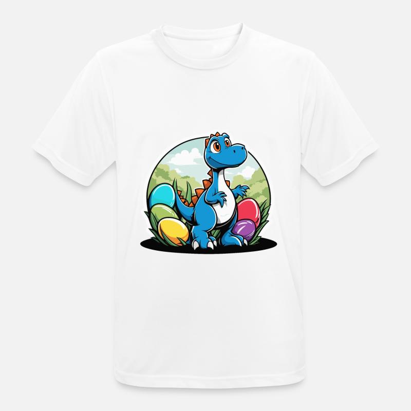 Dinosaur Easter Eggs Easter - Men's Breathable T-Shirt - white