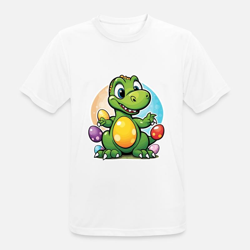 Dinosaur Easter Eggs Easter - Men's Breathable T-Shirt - white