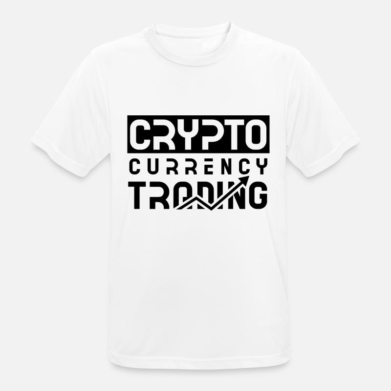 Cryptowährung Krypto Kryptowährung Crypto Trader - Männer T-Shirt atmungsaktiv - Weiß