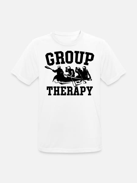 Group Therapy Rafting Adventure - Men's Breathable T-Shirt - white