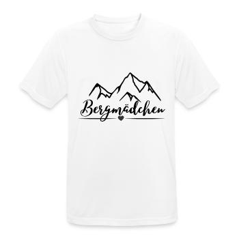 Bergmädchen - Männer T-Shirt atmungsaktiv - Weiß - Vorne - AI Model Male 185 dark (185cm)