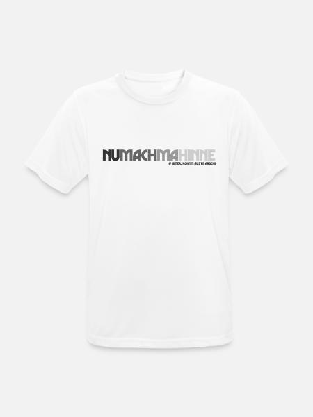 NuMachMaHinne (Komm-aus'm-Arsch-Edition) - Männer T-Shirt atmungsaktiv - Weiß