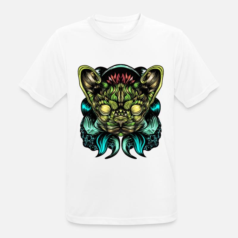 Katze oder Hund? - Männer T-Shirt atmungsaktiv - Weiß
