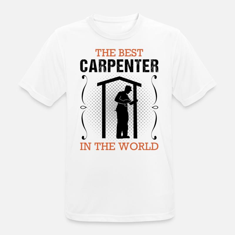 Zimmermann Beruf Zimmerer Handwerker Geschenk - Männer T-Shirt atmungsaktiv - Weiß
