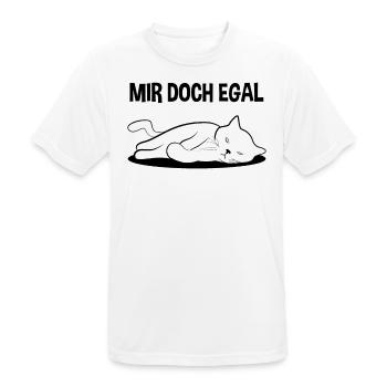 Katze Freches Kätzchen Lustiger Spruch Geschenk - Männer T-Shirt atmungsaktiv - Weiß - Vorne - AI Model Male 185 dark (185cm)
