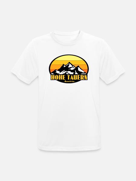 Hohe Tauern Österreich - Männer T-Shirt atmungsaktiv - Weiß