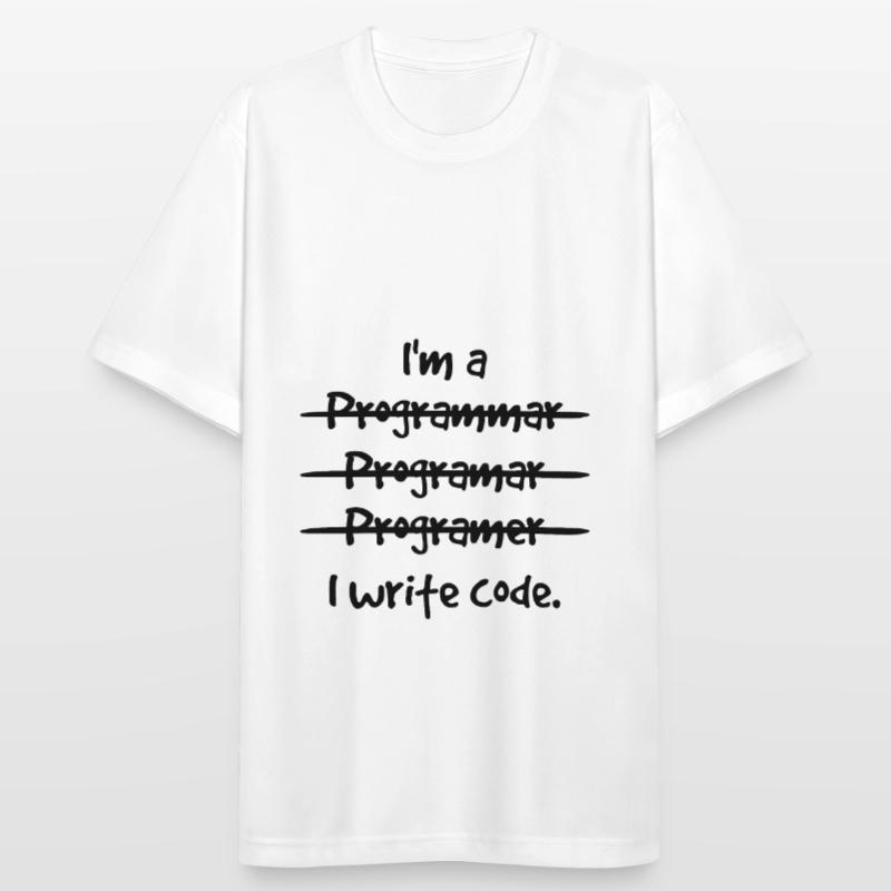 I'm A Programmer I Write Code Computer Scientist A Männer T-Shirt atmungsaktiv