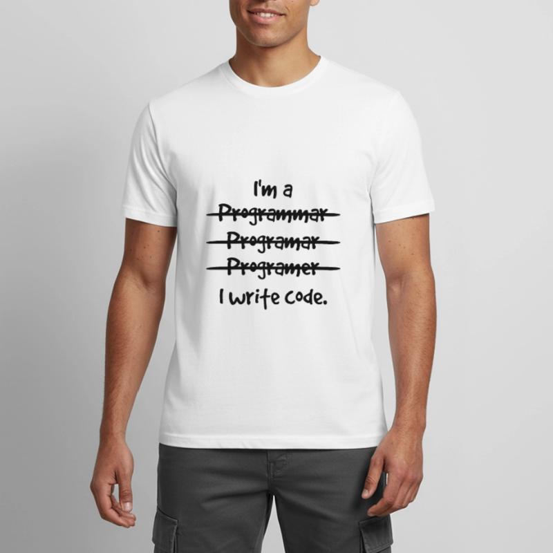I'm A Programmer I Write Code Computer Scientist A Männer T-Shirt atmungsaktiv