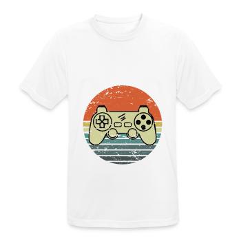 Gamer Graphic Video Game Player Gaming Gamer Pc Co - Männer T-Shirt atmungsaktiv - Weiß - Vorne - AI Model Male 185 dark (185cm)