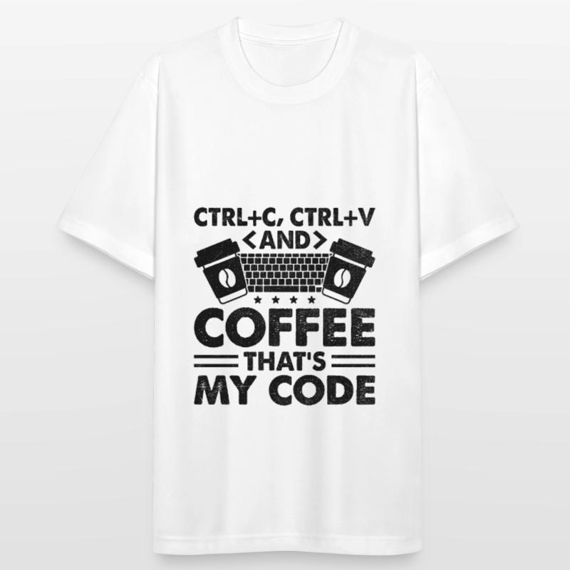 Kaffee-Codierung Programmierer Programmierer Entwickler Nerd Coff Männer T-Shirt atmungsaktiv