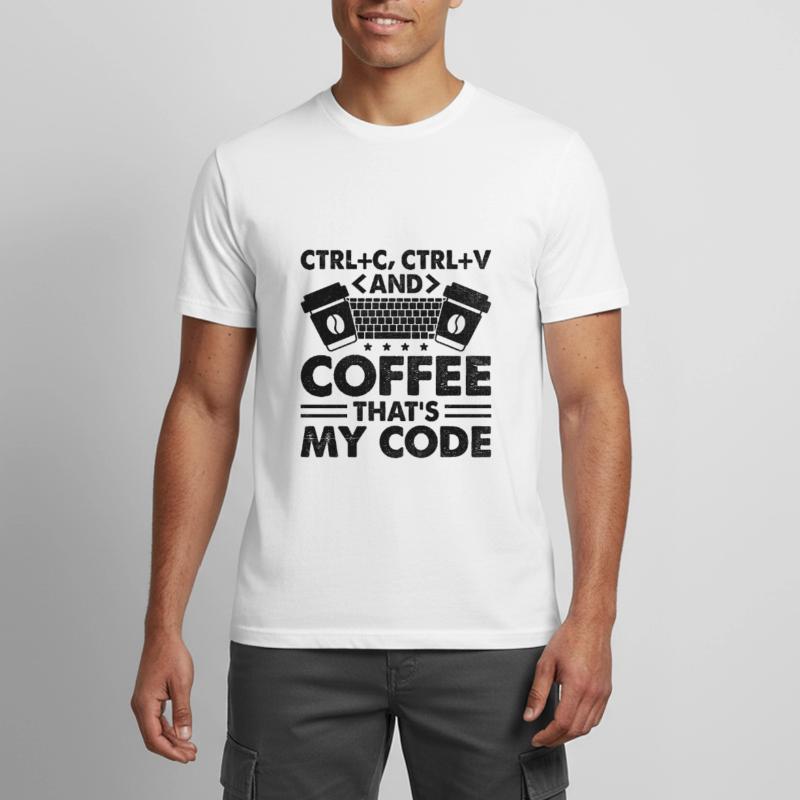 Coffee Coding Programmer Coder Developer Nerd Coff Men's Breathable T-Shirt
