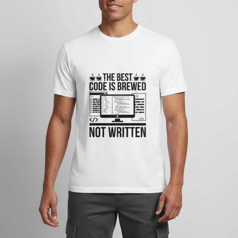 Café Codage Programmeur Codeur Développeur Nerd Coff T-shirt respirant Homme