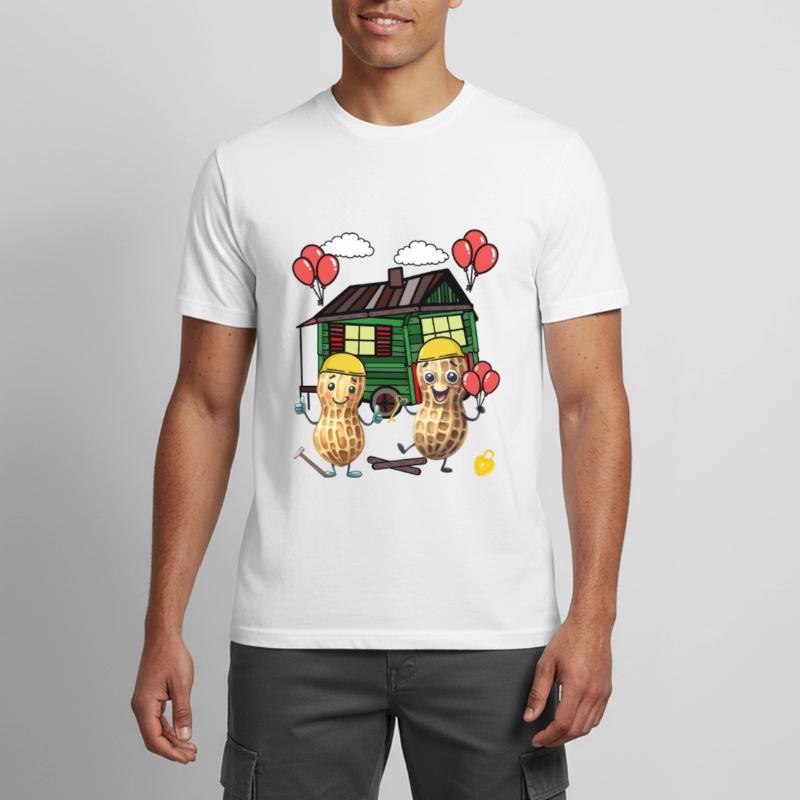 Peanuts Constructeur de maison Constructeur Remorque de construction Maison propre Maison T-shirt respirant Homme