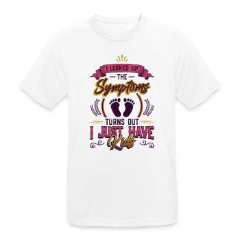 J’ai cherché les symptômes. - T-shirt respirant Homme - blanc - Devant - AI Model Male 185 dark (185cm)