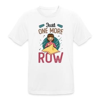 Nur Noch Eine Reihe Häkeln - Männer T-Shirt atmungsaktiv - Weiß - Vorne - AI Model Male 185 dark (185cm)