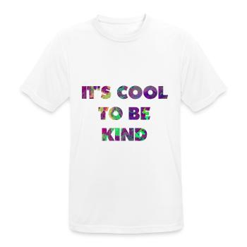 Es ist cool, nett zu sein - Männer T-Shirt atmungsaktiv - Weiß - Vorne - AI Model Male 185 dark (185cm)