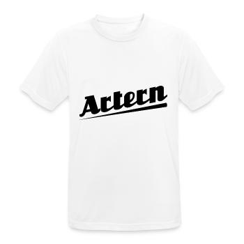 Artern - Textdesign mit Stadtnamen - Männer T-Shirt atmungsaktiv - Weiß - Vorne - AI Model Male 185 dark (185cm)