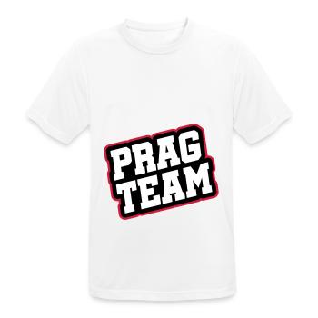 L’équipe de Prague - T-shirt respirant Homme - blanc - Devant - AI Model Male 185 dark (185cm)