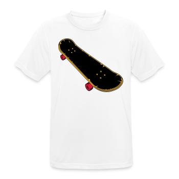 Bande dessinée skateboard - T-shirt respirant Homme - blanc - Devant - AI Model Male 185 dark (185cm)