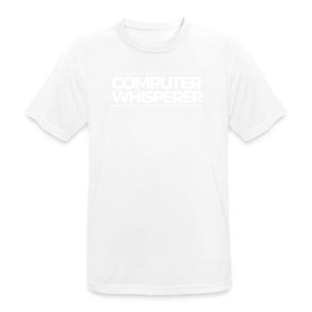Computer Whisperer Nerd Stuff Geek Informatik Pc - Männer T-Shirt atmungsaktiv - Weiß - Vorne - AI Model Male 185 dark (185cm)