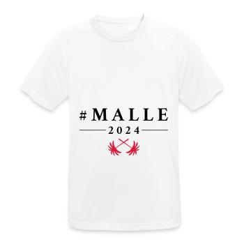 Visite de Malle 2024 à Majorque - T-shirt respirant Homme - blanc - Devant - AI Model Male 185 dark (185cm)