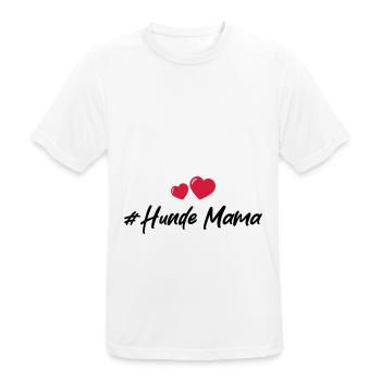 Hunde Mama - Männer T-Shirt atmungsaktiv - Weiß - Vorne - AI Model Male 185 dark (185cm)