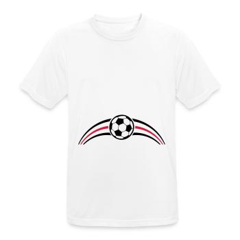 Fussball Team - Männer T-Shirt atmungsaktiv - Weiß - Vorne - AI Model Male 185 dark (185cm)