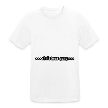 Christmas Gang Weihnachten Team - Männer T-Shirt atmungsaktiv - Weiß - Vorne - AI Model Male 185 dark (185cm)