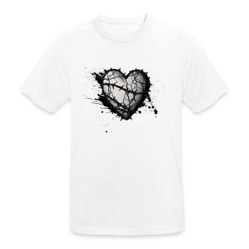 Corazón Espinado 02 - Men's Breathable T-Shirt - white - Front - AI Model Male 185 dark (185cm)