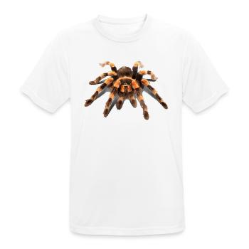 TARANTULA, MEXICAN RED KNEE TARANTULA - Men's Breathable T-Shirt - white - Front - AI Model Male 185 dark (185cm)
